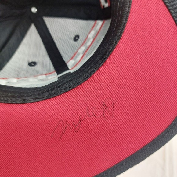 Vintage Polaris Red & Black XCR 120 Racing Adjustable Snapback Hat Cap - Picture 8 of 9